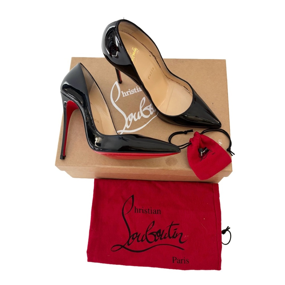 Christian Louboutin Black Patent So Kate 120 Leather Pointed Toe Pump US 6 EU 36